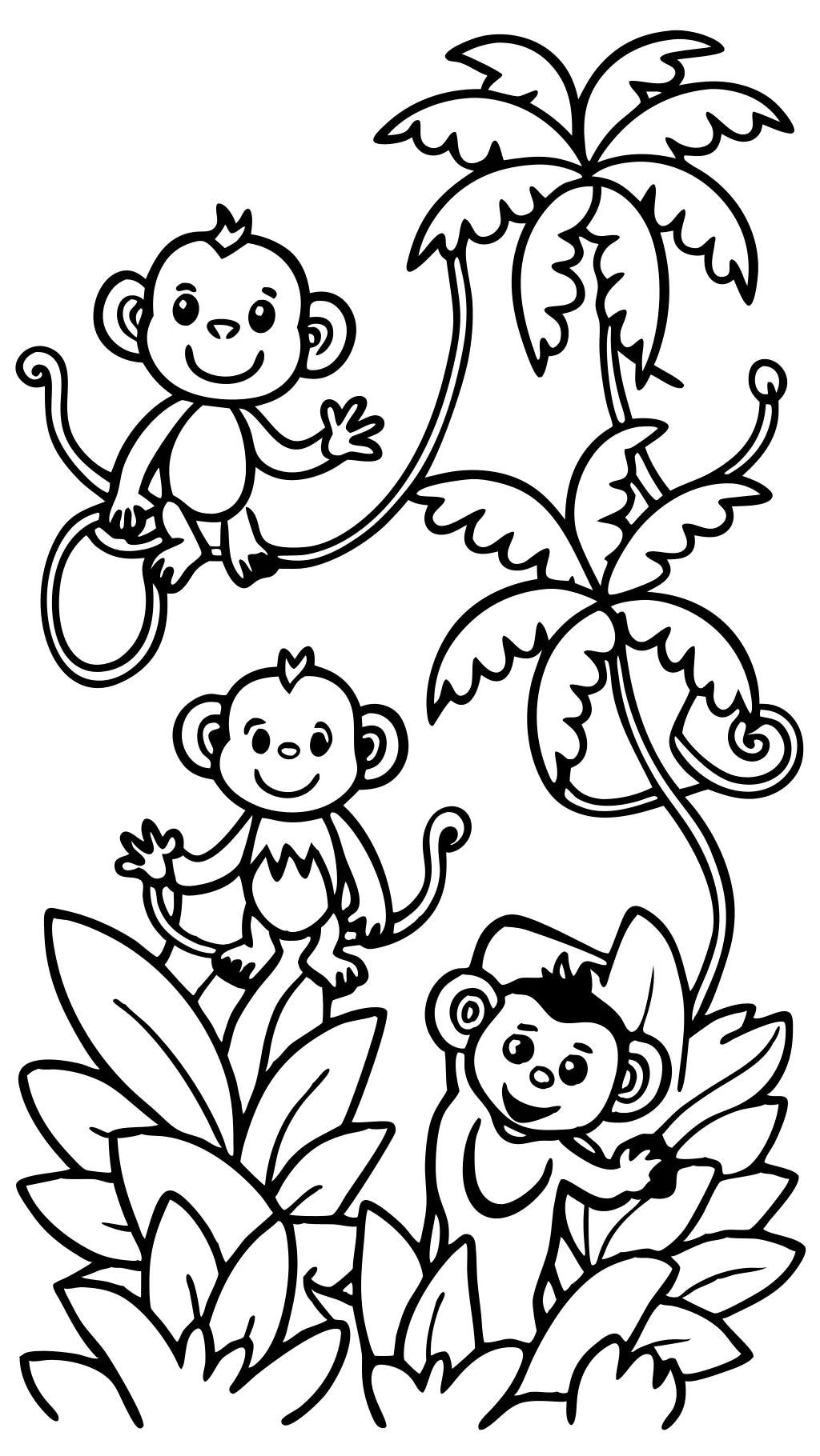 coloriages sans singe